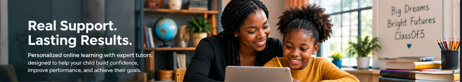 Real Support. Lasting Results. — personalized online learning with expert tutors.